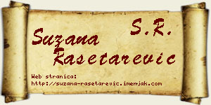 Suzana Rašetarević vizit kartica